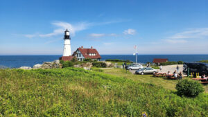 fort williams park and portland head light with ocean views