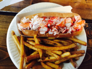 susans fish and chips lobster roll