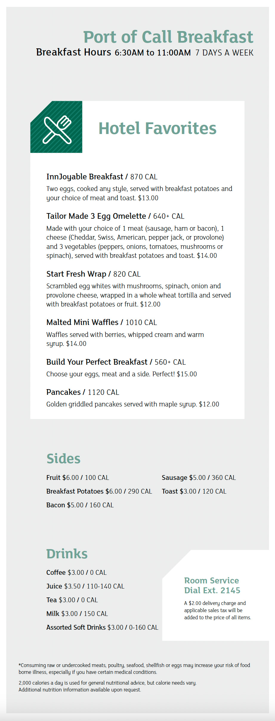 port of call breakfast menu updated december 